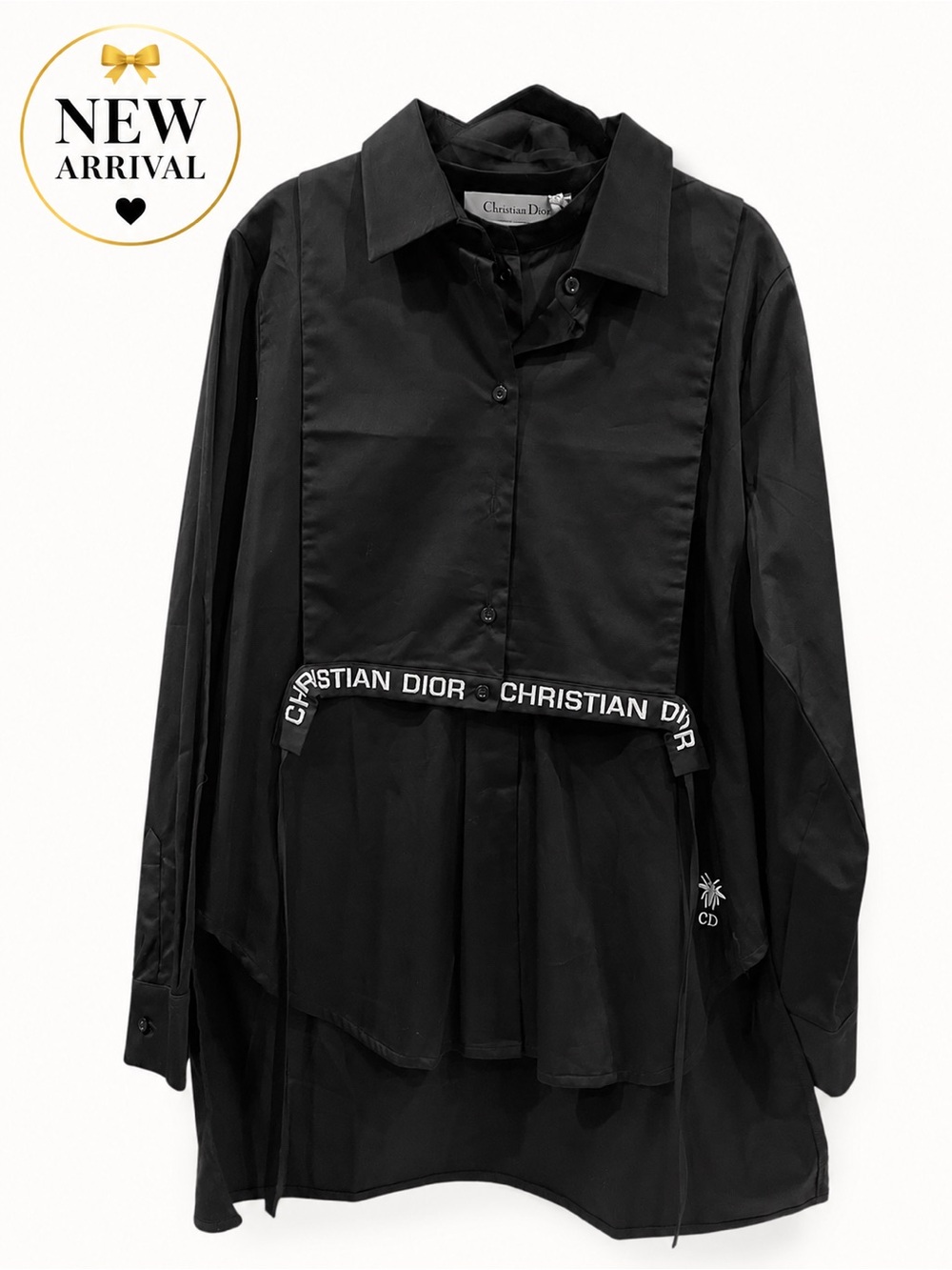 🖤 Black Layered Belted Shirt Dress / Tunic 🖤
